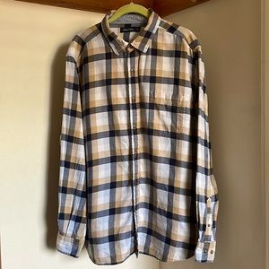 Nautica Flannel Button Up Shirt, Plaid - Size XL